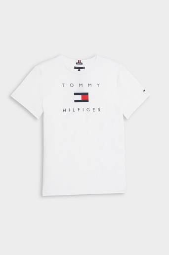 Tommy Hilfiger T-Shirt TH Logo Tee S/S Vit