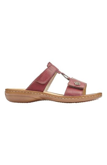 Rieker Slip-in sandal Mörkröd