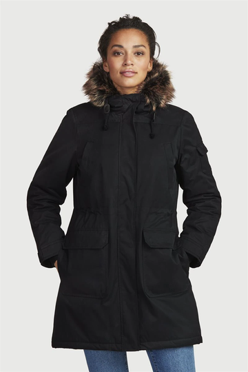 Varmfodrad, vattenavvisande parkas