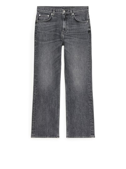 FLARED CROPPED STRETCH Jeans - Black