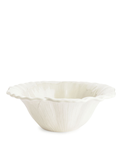 San Raphael Wild Flower Salad Bowl - White
