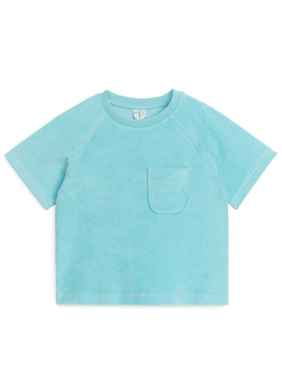 Cotton Towelling T-Shirt - Turquoise