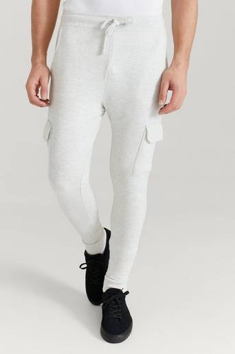 William Baxter Joggers Skinny Cargo Sweatpants Grå