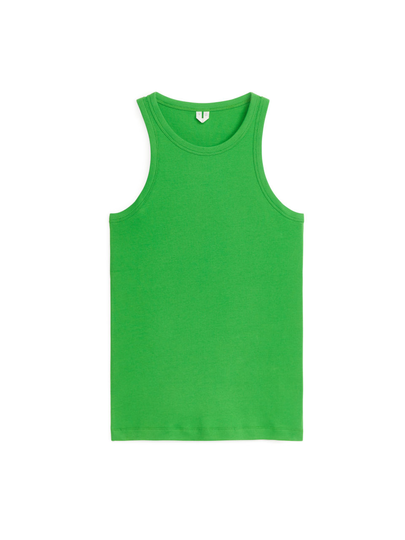 Rib Racer Tank Top - Green