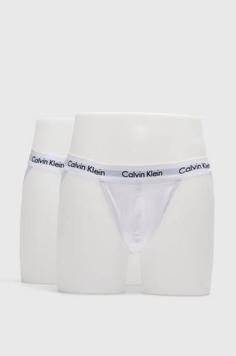 Calvin Klein Kalsonger 2-pack Cotton Stretch Jock Strap Vit