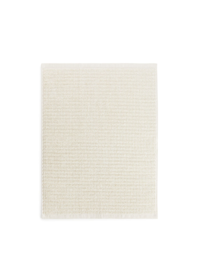 Jacquard Woven Hand Towel 50 x 70 cm - White