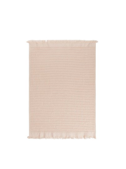 Fringed Waffle Towel 50 x 70 cm - Orange