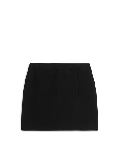 Mini Jersey Skirt - Black