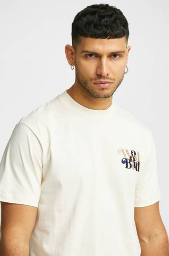 Woodbird T-Shirt Molt Wirl Tee Vit