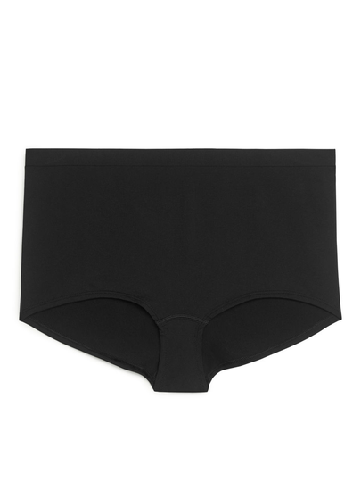 High Waist Seamless Shortie - Black