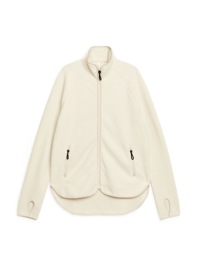 Fleece Zip Jacket - Beige