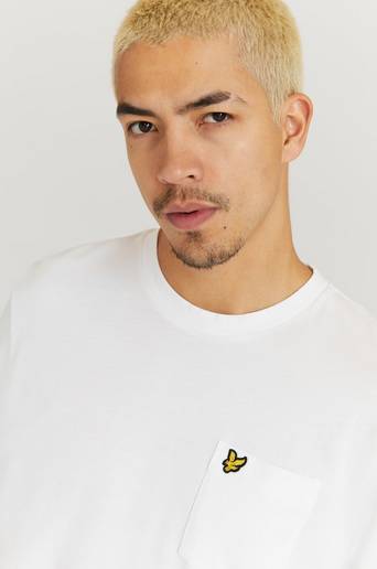 Lyle & Scott T-shirt Relaxed Pocket T-Shirt Vit