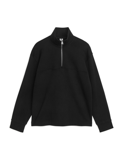Half-Zip Sweatshirt - Black