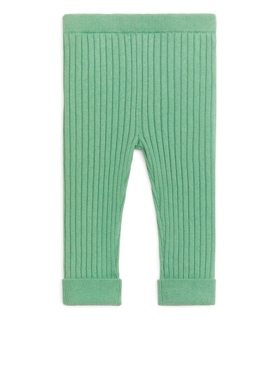 Cotton Wool Leggings - Green