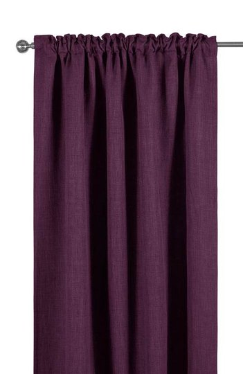 Cellbes Mörkläggningsgardin multiband 2-Pack Mörk plommon