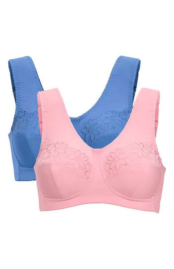 Cellbes Lily soft-bh Lily 2-Pack Blå Rosa