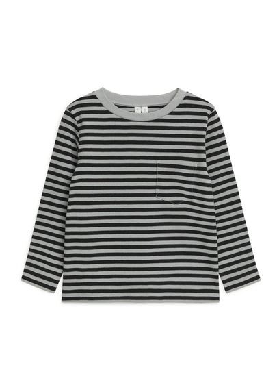 Striped Long Sleeve - Grey