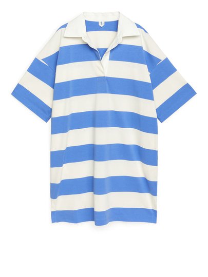 Oversized Rugby Dress - Blue