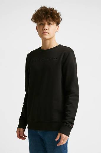Tommy Hilfiger Sweatshirt Conscious Logo Sweatshirt Svart