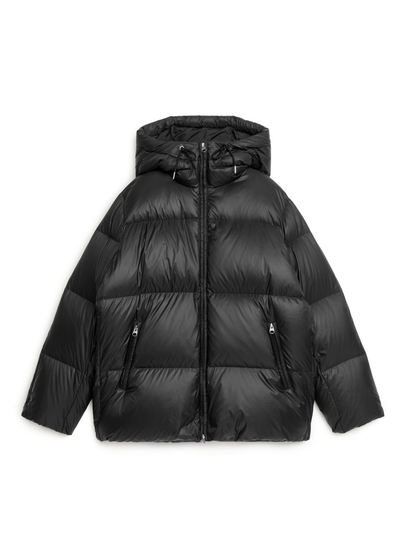 Short Down Jacket - Black