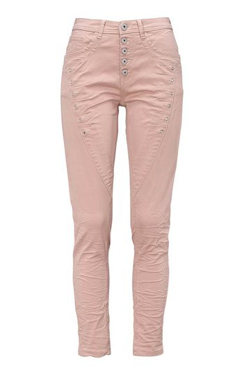 Cellbes Boyfriend byxa med strassdetaljer Rosa