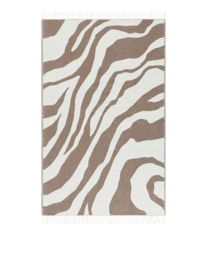 Klippan Zebra Wool Blanket - Beige