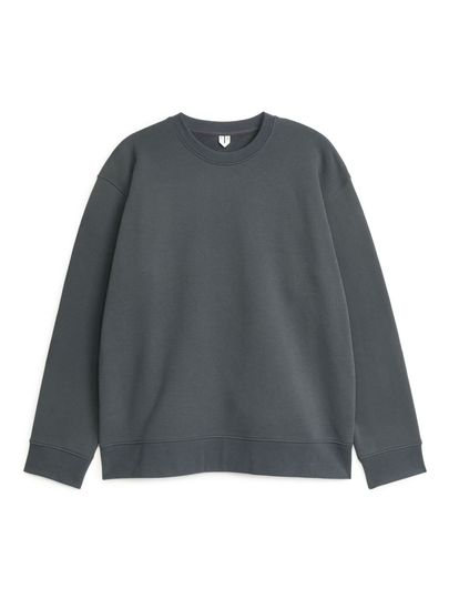 Relaxed Terry Sweatshirt - Grey