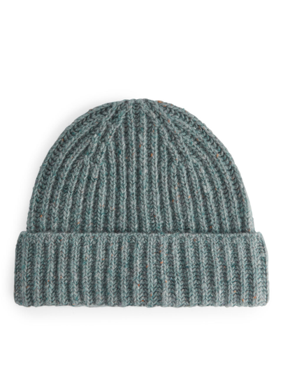 Neps Wool Beanie - Turquoise