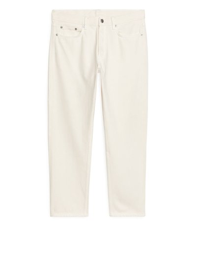 REGULAR Cropped Jeans - Beige