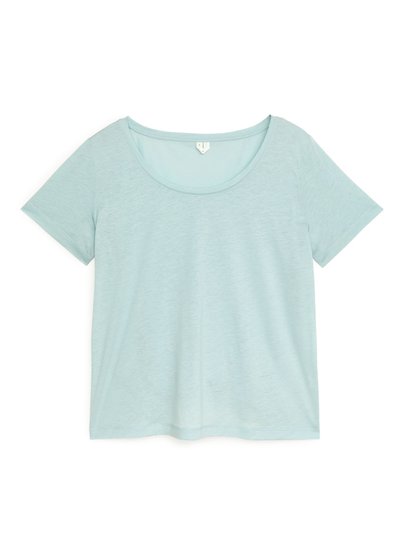 Lyocell Blend T-Shirt - Turquoise