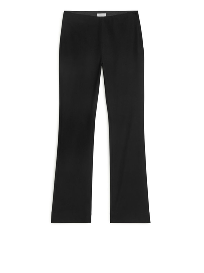 Cotton Stretch Trousers - Black