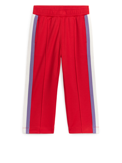 Stripe Panel Sweatpants - Red