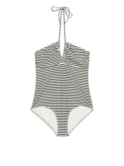 Halterneck Swimsuit - White