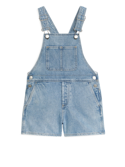 Short Denim Dungarees - Blue