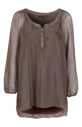Truly mine Blus Odessa silkmix Mörkbrun