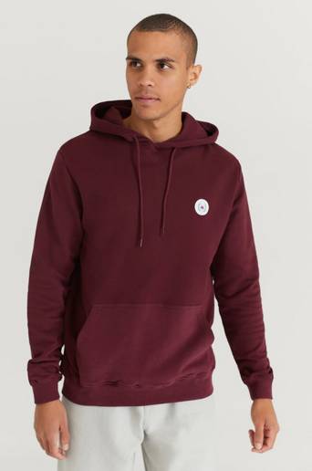 Woodbird Hoodie Our Shaxy Patch Hood Röd