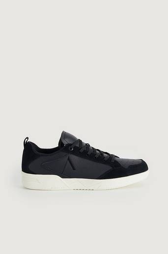 ARKK Copenhagen Sneakers Visuklass Leather Suede S-C18 Black Marshmallow - Men Svart