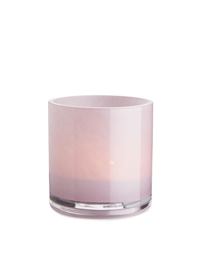 Glass Candle Holder 9 cm - Pink