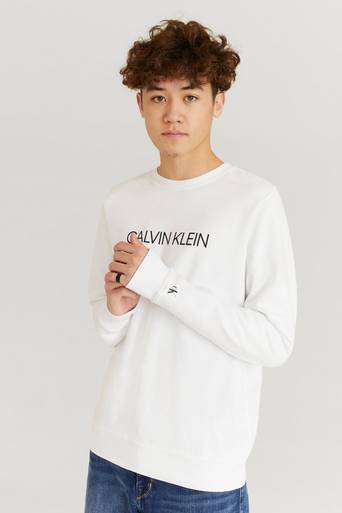 Calvin Klein Sweatshirt Instutional Logo Vit