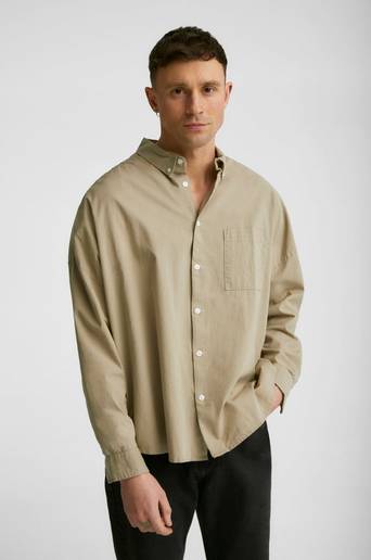 William Baxter Skjorta Boxy Linen Shirt Beige