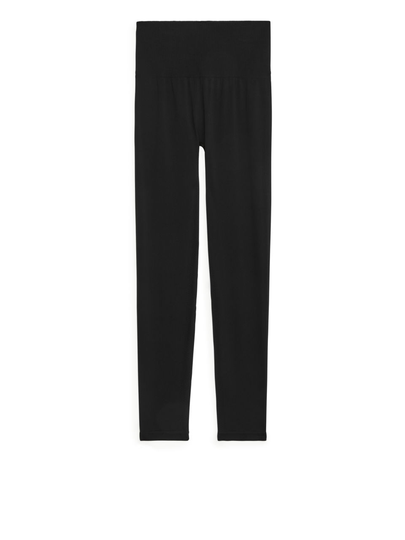 Seamless Yoga Tights - Black