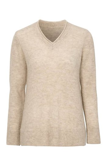Cellbes Tröja i alpacka och återvunnen polyester Beige