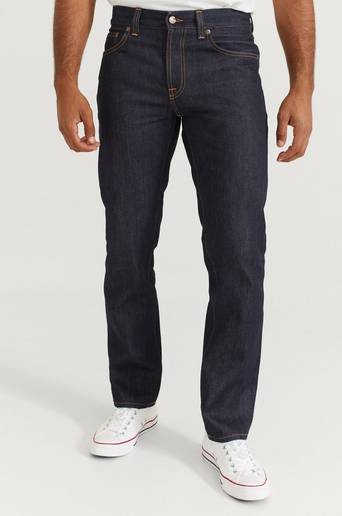 Nudie Jeans Jeans Gritty Jackson Dry Classic Navy Blå