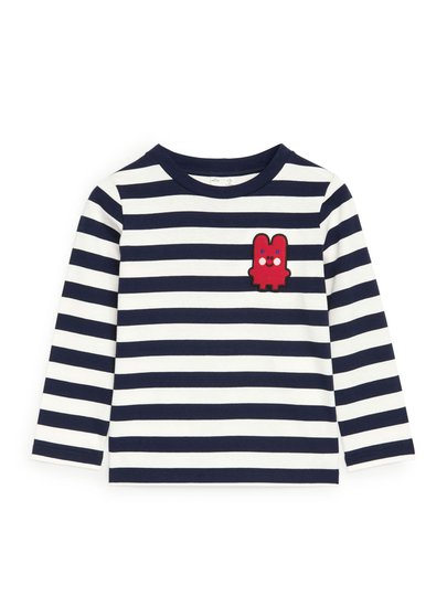 Monster Badge Long Sleeve - White