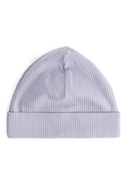 Cotton Lyocell Beanie - Purple