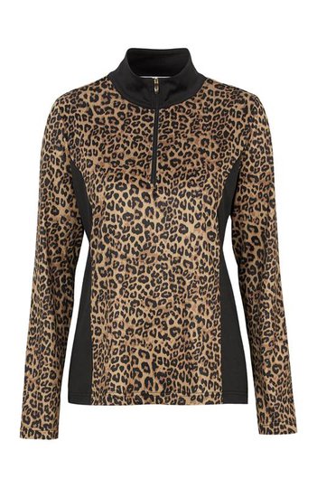 Cellbes Equestrian Långärmad mönstrad ridtopp Leopard