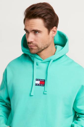 Tommy Hilfiger Huvtröja TJM Tommy Badge Hoodie Grön