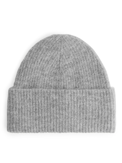 Alpaca Merino Beanie - Grey