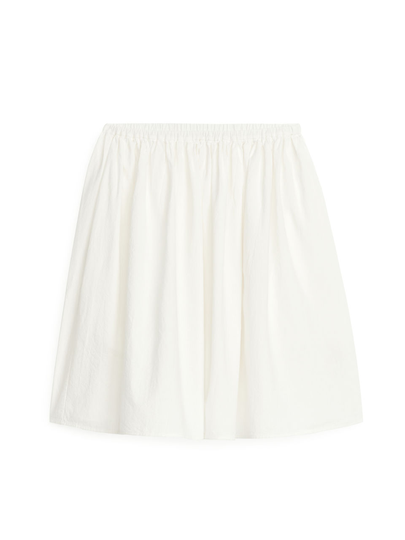 Cotton Skirt - White