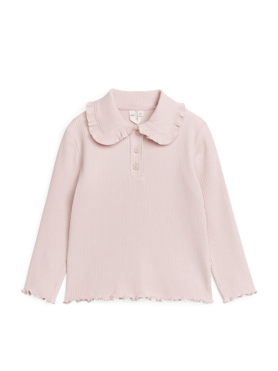 Frill Collar Top - Pink